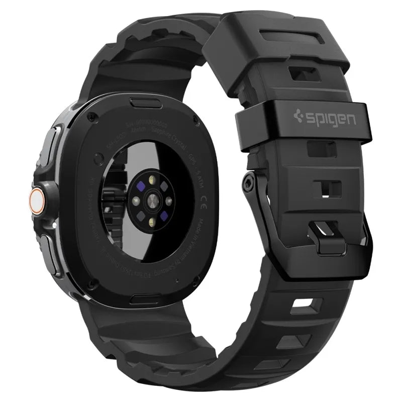 Spigen WBS2 - Dirželis Samsung Galaxy Watch 8 / 8 Classic 40 / 44 / 46 mm (Juodas)