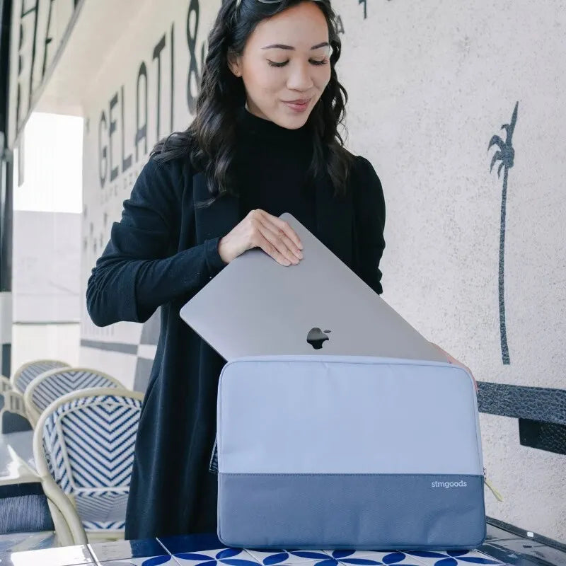 STM Origin nešiojamojo kompiuterio dėklas – dėklas, skirtas „MacBook Pro 14“ / nešiojamam kompiuteriui 14 colių / 13 colių (ledyno mėlynos spalvos)