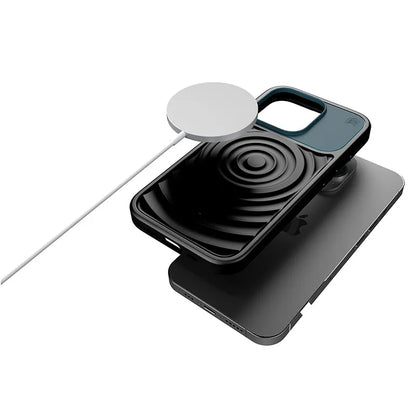 STM Reawaken Ripple MagSafe – dėklas skirtas iPhone 15 Pro Max (Juoda / Atlanto)