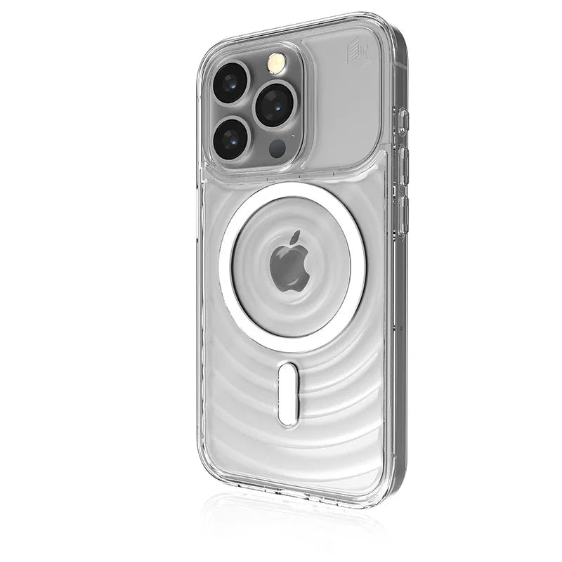 STM Reawaken Ripple MagSafe - dėklas, skirtas iPhone 15 Pro (skaidrus)
