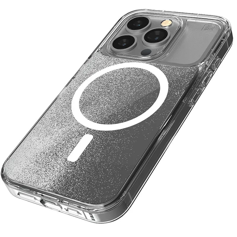 STM Relax Sand MagSafe - dėklas iPhone 15 Pro (skaidrus / baltas)