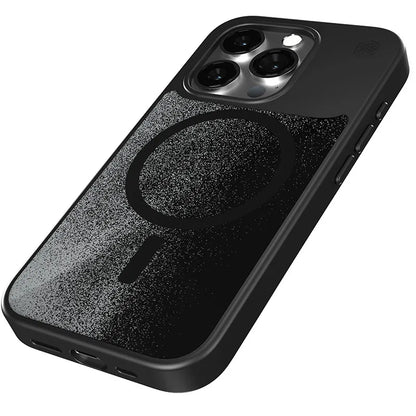 STM Relax Sand MagSafe – „iPhone 15 Pro“ dėklas (juodas / pilkas)