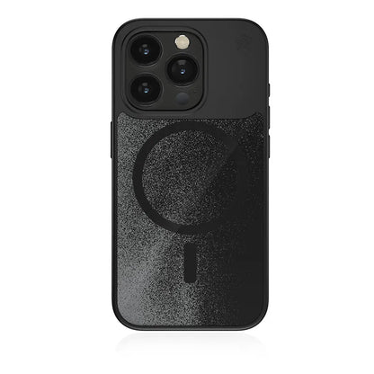 STM Relax Sand MagSafe – „iPhone 15 Pro“ dėklas (juodas / pilkas)