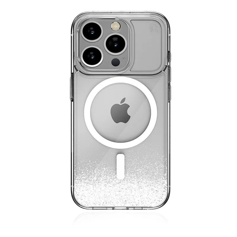 STM Relax Sand MagSafe – „iPhone 15 Pro Max“ dėklas (skaidrus / baltas)