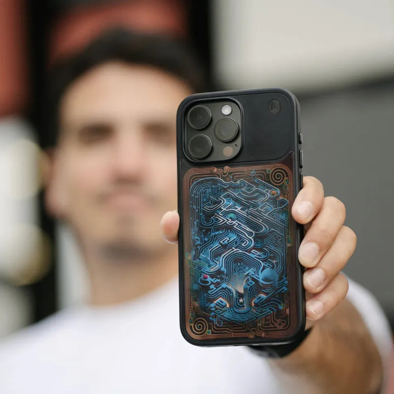 STM Reveal Warm MagSafe – dėklas iPhone 15 Pro (Black Realm)