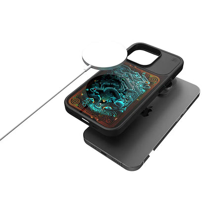 STM Reveal Warm MagSafe – Dėklas skirtas iPhone 15 Pro Max (Black Realm)