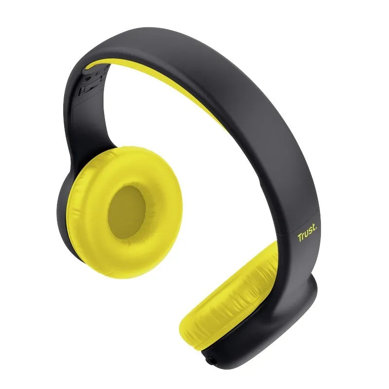 Trust Nouna – Belaidės "Bluetooth" ant ausų nešiojamos vaikiškos ausinės (juodos)