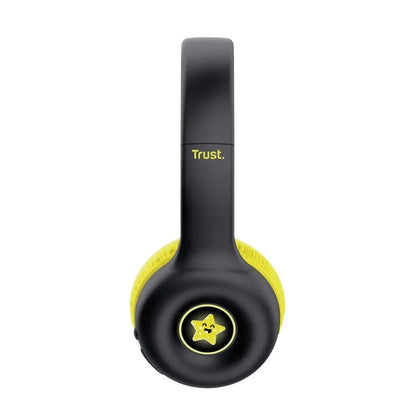 Trust Nouna – Belaidės "Bluetooth" ant ausų nešiojamos vaikiškos ausinės (juodos)