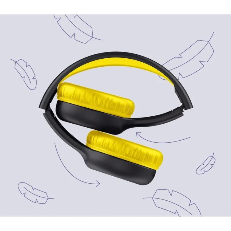 Trust Nouna – Belaidės "Bluetooth" ant ausų nešiojamos vaikiškos ausinės (juodos)