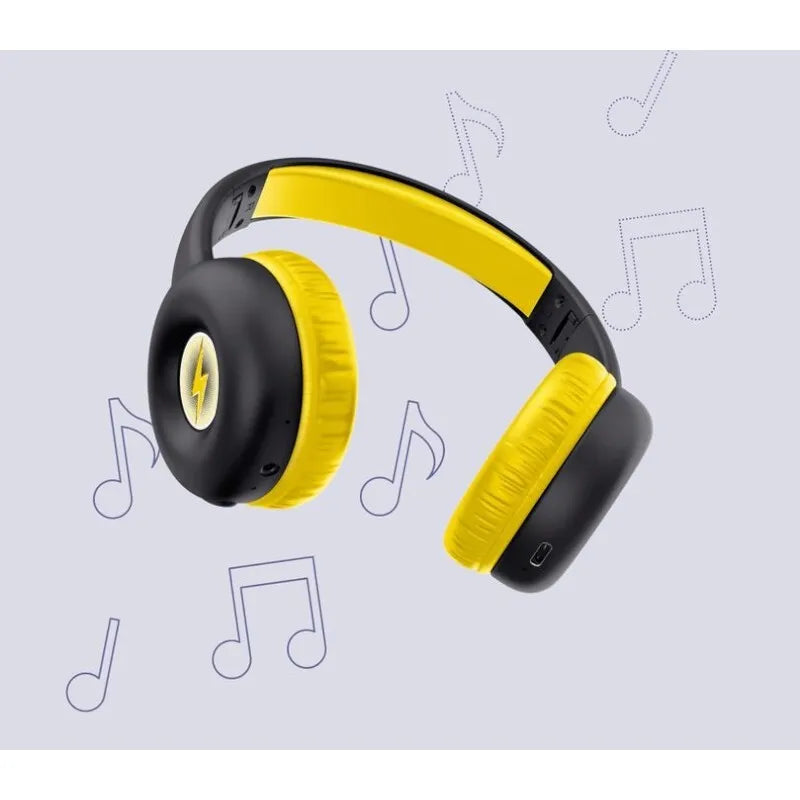 Trust Nouna – Belaidės "Bluetooth" ant ausų nešiojamos vaikiškos ausinės (juodos)