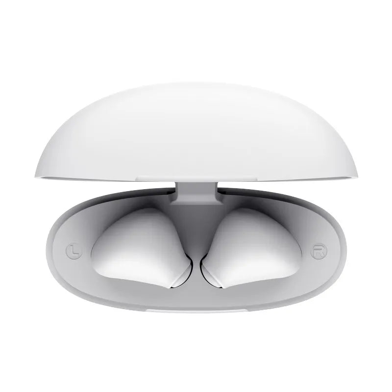 Trust Yavi – Bela bevielės ausinės „Bluetooth TWS“ su įkrovimo dėklu ir ENC