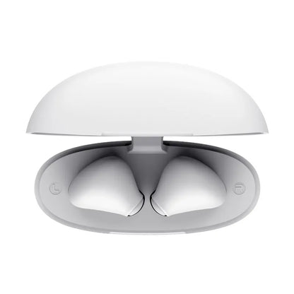 Trust Yavi – Bela bevielės ausinės „Bluetooth TWS“ su įkrovimo dėklu ir ENC
