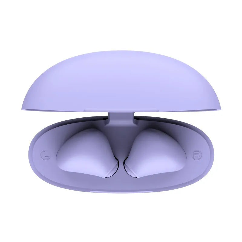 Trust Yavi – belaidės Bluetooth TWS ausinės su įkrovimo dėklu ir ENC (violetinės spalvos)