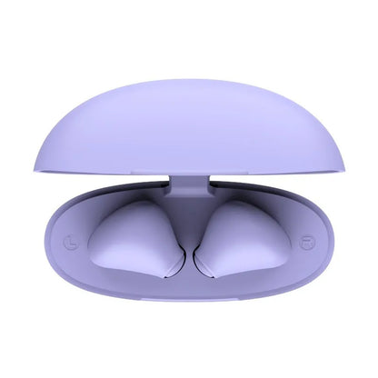Trust Yavi – belaidės Bluetooth TWS ausinės su įkrovimo dėklu ir ENC (violetinės spalvos)