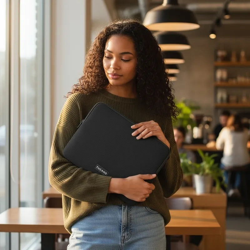 Tucano Colore2 – Dėklas MacBook Pro 15” / Nešiojamam kompiuteriui 14” / 13” (Juodas)