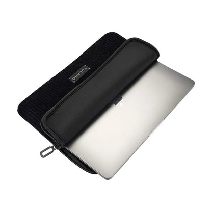 TUCANO Velluto 2 - Dėklas MacBook Air 13" (M5/M4/M3/M2/M1/2026-2018) / Pro 13" / Nešiojamajam kompiuteriui 12" (juodas)