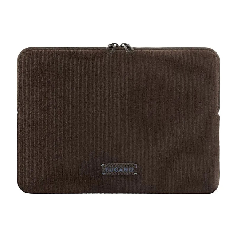 TUCANO Velluto 2 – Dėklas MacBook Air 13" (M5/M4/M3/M2/M1/2026-2018) / Pro 13" / Nešiojamiesiems kompiuteriams 12" (rudos spalvos)