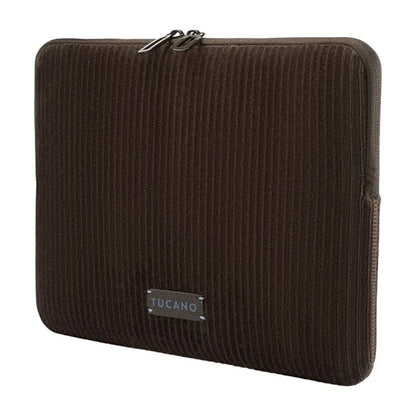 TUCANO Velluto 2 – Dėklas MacBook Air 13" (M5/M4/M3/M2/M1/2026-2018) / Pro 13" / Nešiojamiesiems kompiuteriams 12" (rudos spalvos)