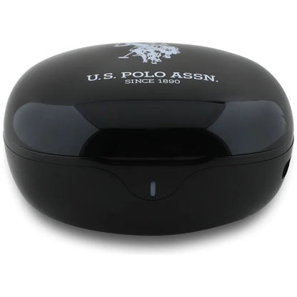 US Polo Assn DH logotipas - TWS ausinės + įkrovimo dėklas (juodas)