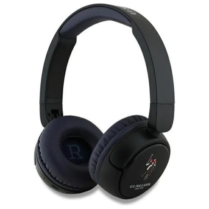 US Polo Assn DH spalvotas logotipas – belaidės „Bluetooth V5.3“ ausinės (juodos)