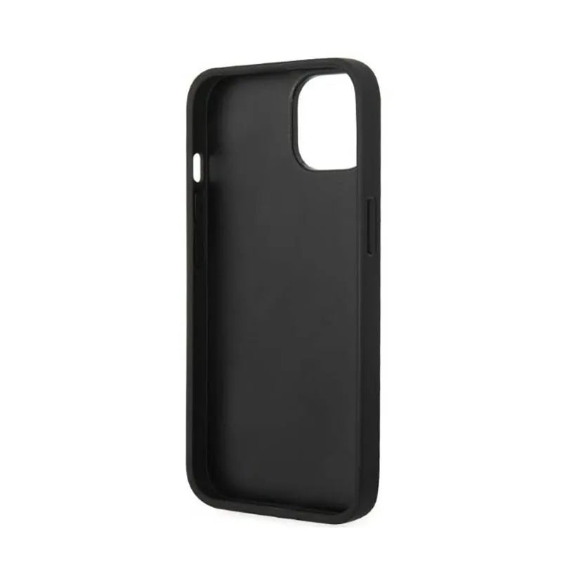 US Polo Assn Leather Stitch - dėklas iPhone 14 (tamsiai mėlynas)