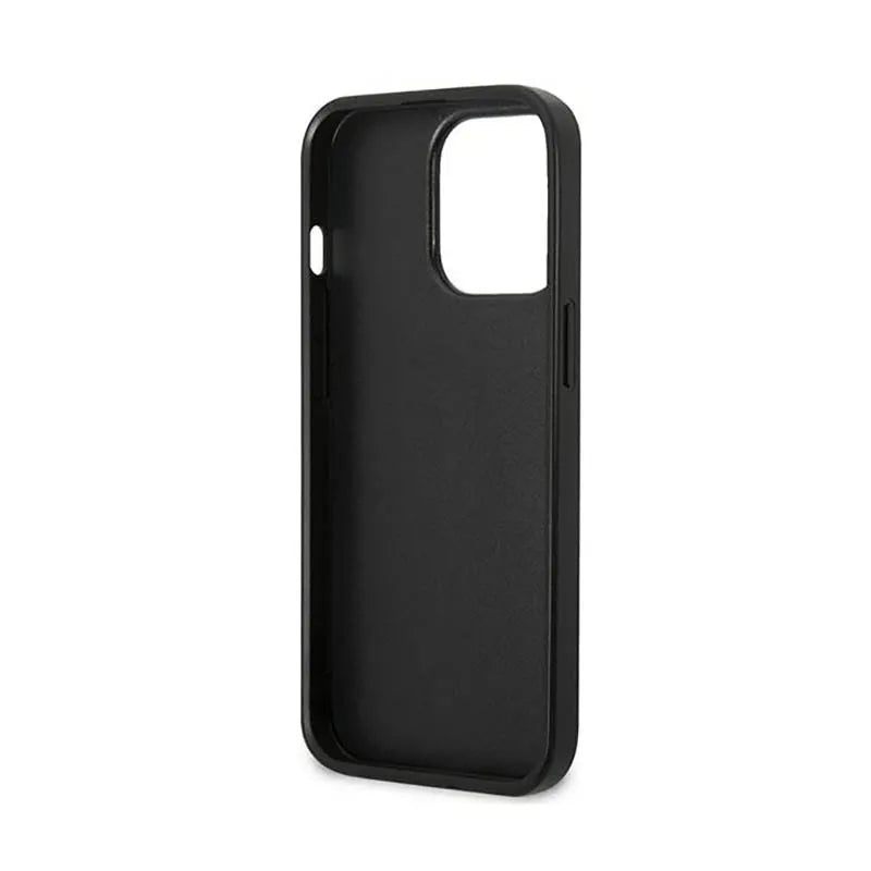 US Polo Assn Tricolor Embossed – Dėklas, skirtas iPhone 14 Pro (Baltas)