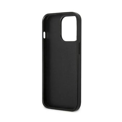 US Polo Assn Tricolor Embossed – Dėklas, skirtas iPhone 14 Pro (Baltas)