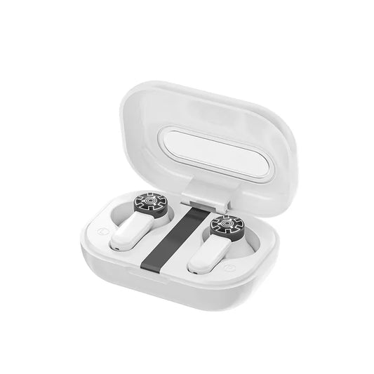 WEKOME VA06 Vanguard Series – „Bluetooth V5.2“ TWS belaidės ausinės su įkrovimo dėklu (balta)