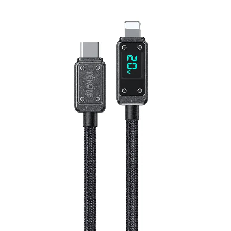 WEKOME WDC-08 Vanguard Series – USB-C to Lightning spartaus PD 20W įkrovimo 1m jungties laidas (Tarnish)