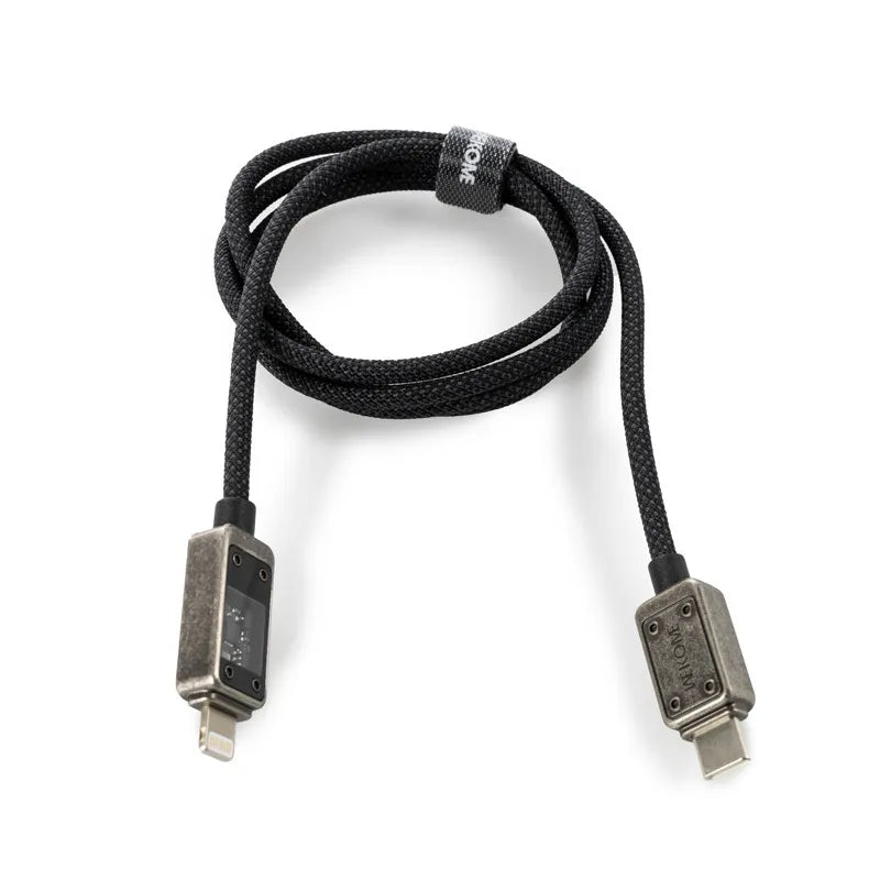 WEKOME WDC-08 Vanguard Series – USB-C to Lightning spartaus PD 20W įkrovimo 1m jungties laidas (Tarnish)