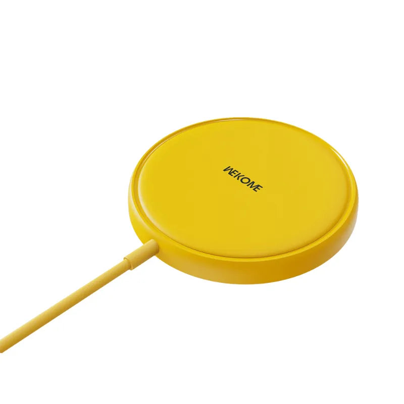 WEKOME WP-U166 Tint Series – 15W MagSafe indukcinis įkroviklis (geltonas)