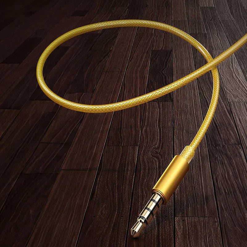 WEKOME YC05 Sakin serija - 3,5 mm lizdo laidinės ausinės (aukso spalvos)