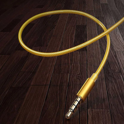WEKOME YC05 Sakin serija - 3,5 mm lizdo laidinės ausinės (aukso spalvos)