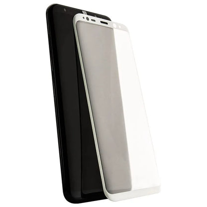 X-Doria Armour 3D Glass – Grūdintas stiklas 9H ekrano apsauga, skirta Samsung Galaxy S8+ (baltas kraštas)