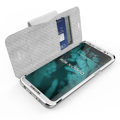 X-Doria Engage Folio – Piniginės tipo dėklas, skirtas Samsung Galaxy S8+ (Baltas)