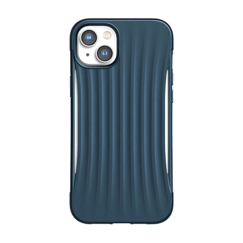 X-Doria Raptic Clutch – Biologiškai skaidomas dėklas iPhone 14 Plus (atlaikė kritimo testą iš 3 m) (mėlynas)