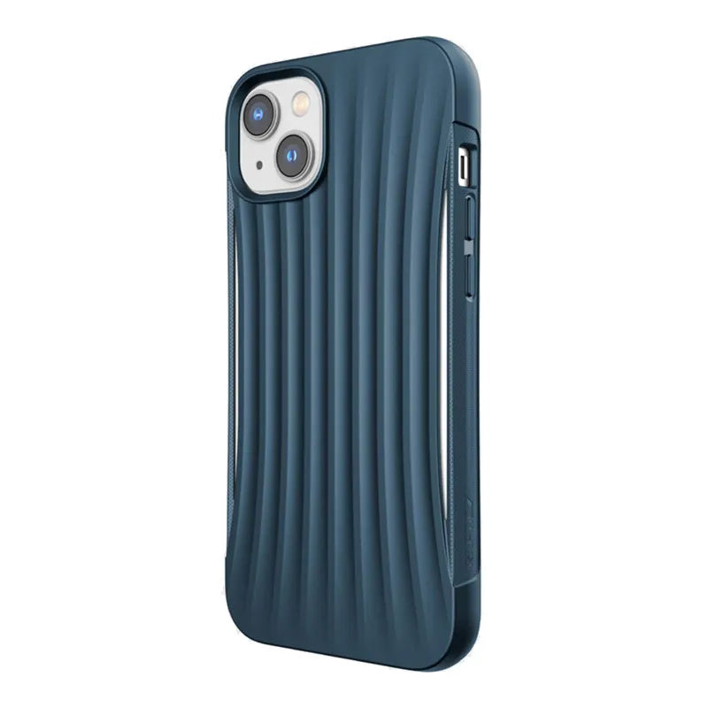X-Doria Raptic Clutch – Biologiškai skaidomas dėklas iPhone 14 Plus (atlaikė kritimo testą iš 3 m) (mėlynas)