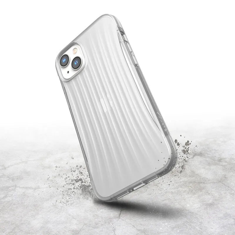 X-Doria Raptic Clutch – Biologiškai skaidomas dėklas iPhone 14 Plus (atsparus kritimui iš 3 m aukščio) (skaidrus)