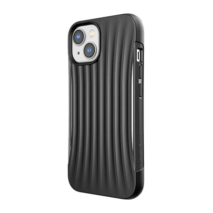 X-Doria Raptic Clutch – biologiškai skaidomas dėklas, skirtas „iPhone 14“ (atsparus kritimui iš 3 m) (juodas)