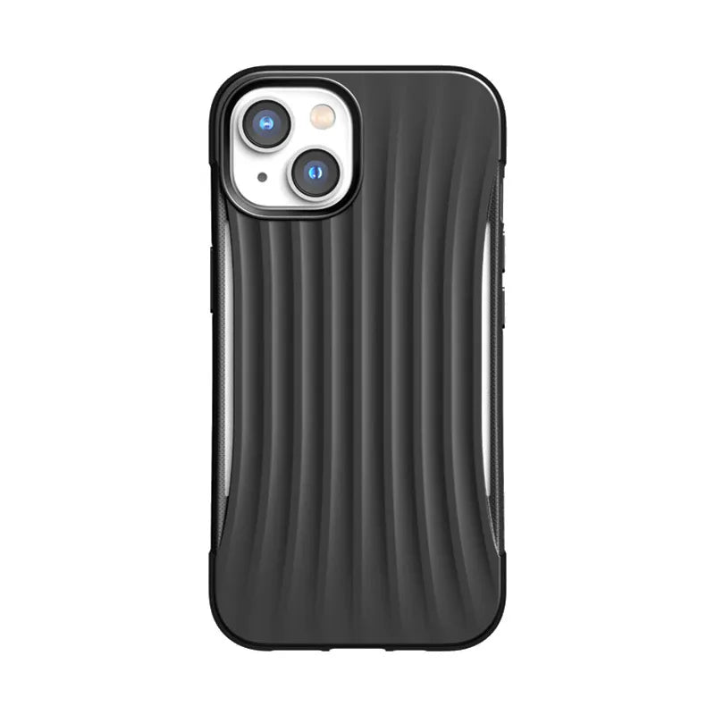 X-Doria Raptic Clutch – biologiškai skaidomas dėklas, skirtas „iPhone 14“ (atsparus kritimui iš 3 m) (juodas)