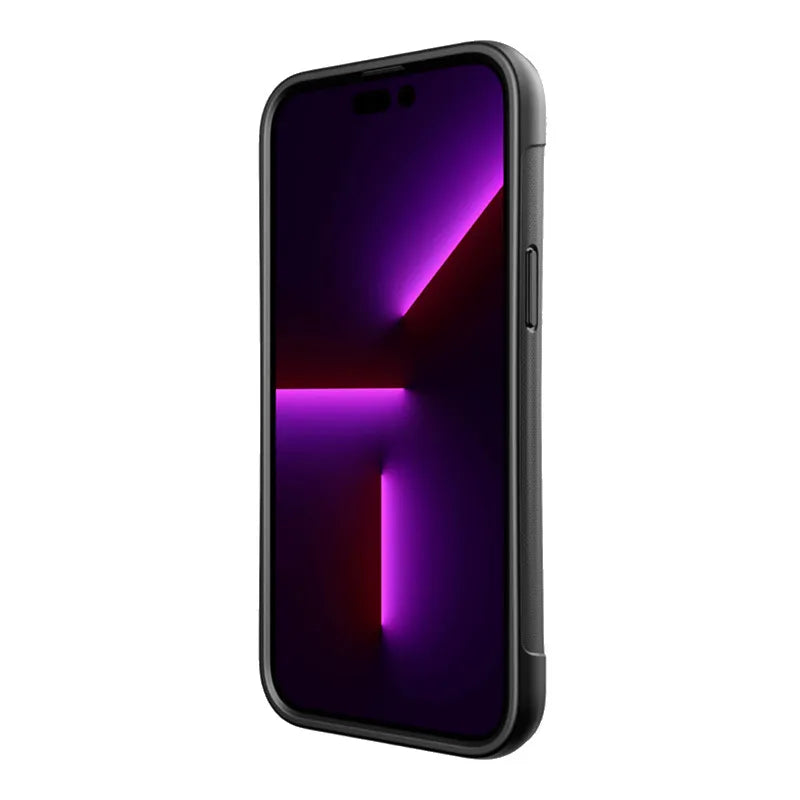 X-Doria Raptic Clutch – Biologiškai skaidomas dėklas, skirtas „iPhone 14 Plus“ (atsparus kritimui iki 3 m) (juodas)