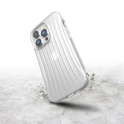 X-Doria Raptic Clutch – Biologiškai skaidomas dėklas, skirtas iPhone 14 Pro (atsparumas kritimui iš 3 m) (skaidrus)
