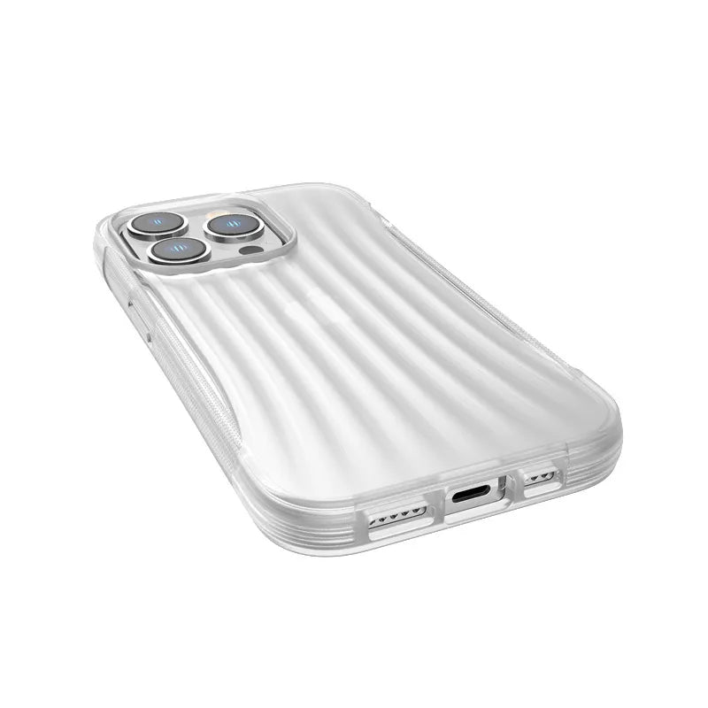 X-Doria Raptic Clutch – Biologiškai skaidomas dėklas, skirtas iPhone 14 Pro (atsparumas kritimui iš 3 m) (skaidrus)