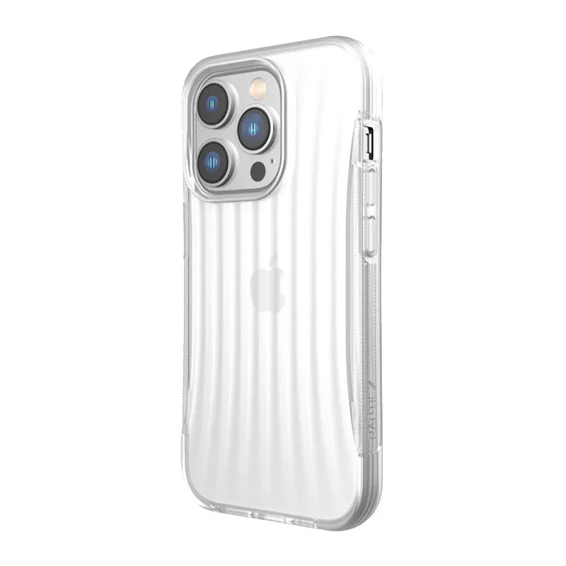 X-Doria Raptic Clutch – Biologiškai skaidomas dėklas, skirtas iPhone 14 Pro (atsparumas kritimui iš 3 m) (skaidrus)
