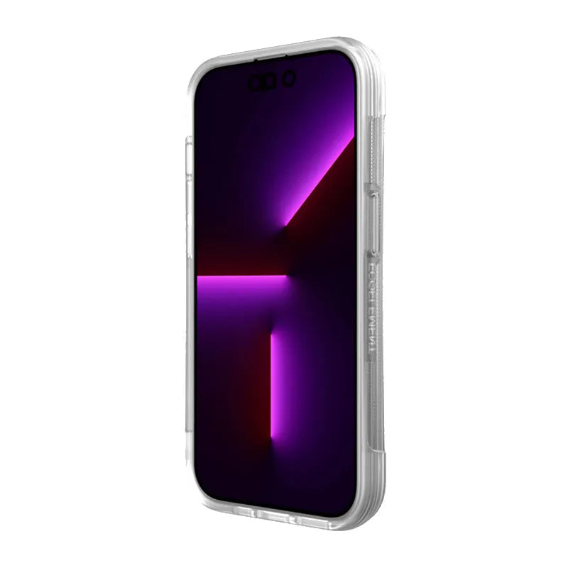 X-Doria Raptic Clutch – Biologiškai skaidomas dėklas, skirtas iPhone 14 Pro (atsparumas kritimui iš 3 m) (skaidrus)