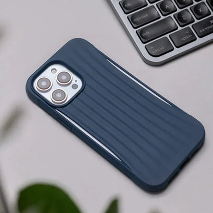 X-Doria Raptic Clutch – Biologiškai skaidrus dėklas, skirtas iPhone 14 (bandytas nukritus iš 3m) (Mėlynas)