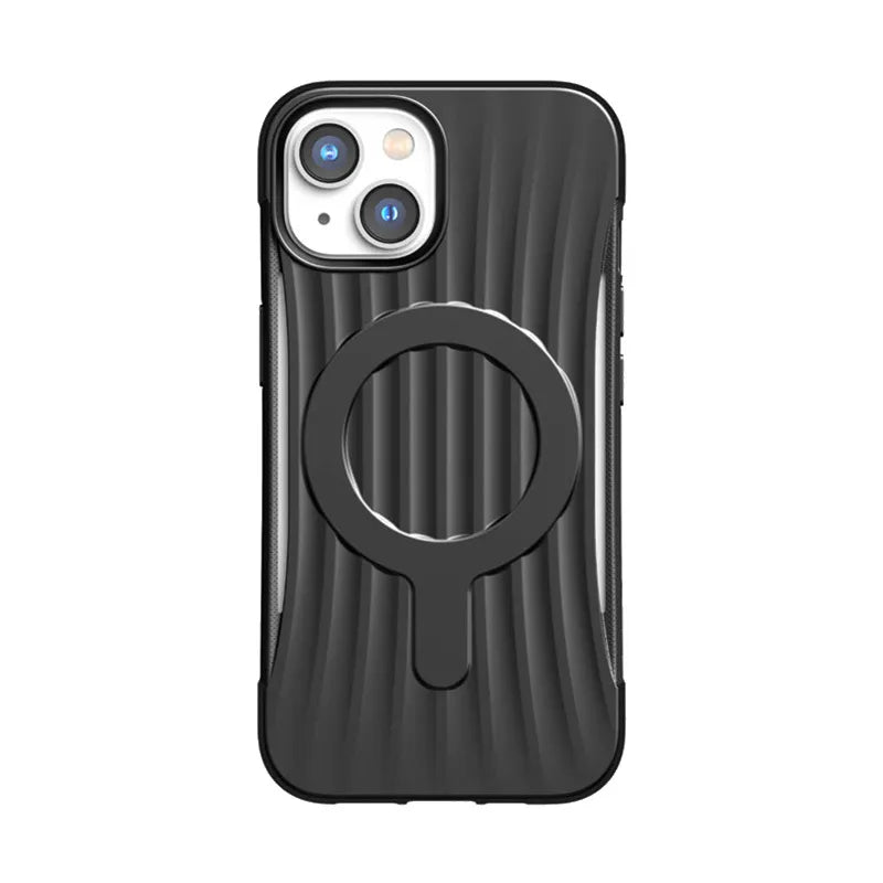 X-Doria Raptic Clutch MagSafe – biologiškai skaidomas dėklas, skirtas „iPhone 14“ (išbandyta iki 3 m aukščio kritimo) (juoda)