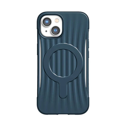 X-Doria Raptic Clutch MagSafe – Biologiškai skaidomas dėklas, skirtas iPhone 14 (išbandytas kritimas iš 3m) (Marine Blue)