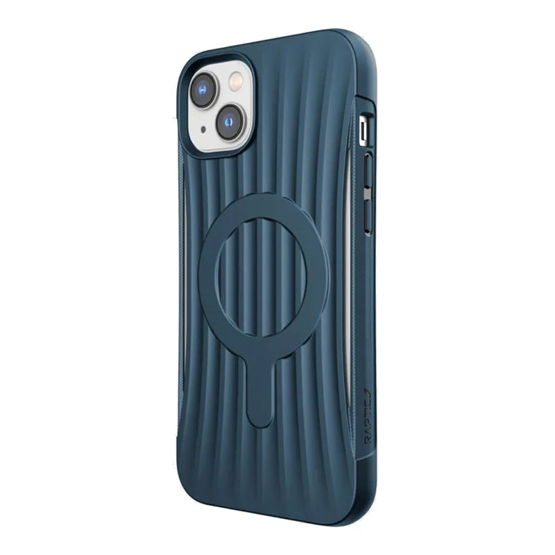 X-Doria Raptic Clutch MagSafe – biologiškai skaidomas dėklas, skirtas „iPhone 14 Plus“ („Drop-Tested 3m“) (jūros mėlyna)