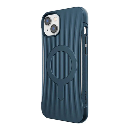 X-Doria Raptic Clutch MagSafe – biologiškai skaidomas dėklas, skirtas „iPhone 14 Plus“ („Drop-Tested 3m“) (jūros mėlyna)